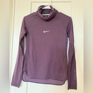 Nike Running Dry Fit Long Sleeve Top, Purple Color, Size - Small